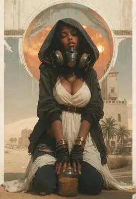 Survivor in the Desert Wasteland