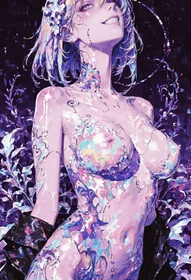 Ethereal Iridescent Glass Entity