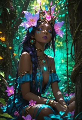 Enchanted Forest Spirit Goddess
