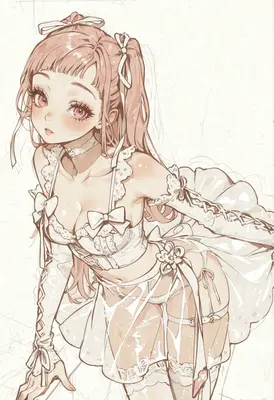 Ethereal Maiden in Lingerie