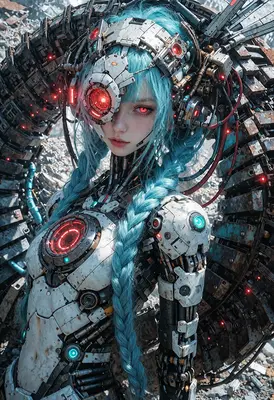 Cybernetic Guardian of the Scrap Wasteland