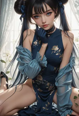 Elegance in Navy and Gold Floral