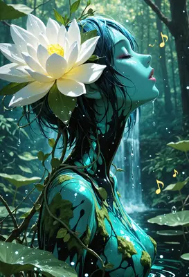 Serene Spirit of the Forest Pond