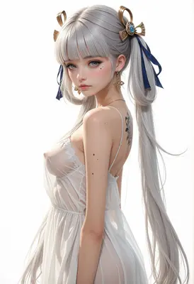 Ethereal Beauty in Sheer White