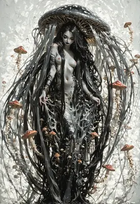 Ethereal Mushroom Queen of the Abyss