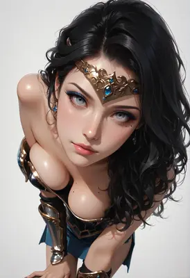 Ethereal Warrior with Golden Tiara