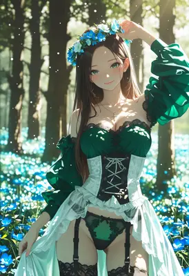 Forest Maiden in Floral Crown
