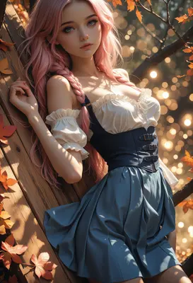 Autumn Maiden in the Golden Light