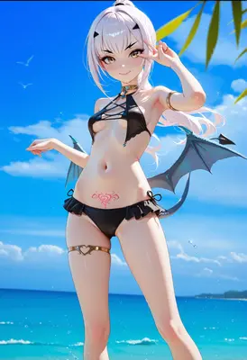 Summer Succubus Beach Day