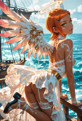 Celestial Angel on the Open Seas