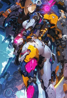 Cybernetic Warrior in Battle Armor