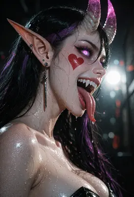 Fiendish Nightlife Demon Portrait
