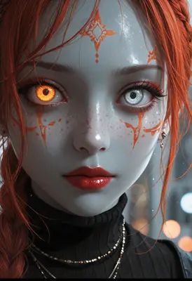 Gaze of the Celestial Red Sorceress