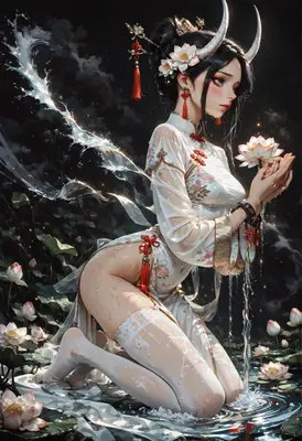 Lotus Spirit in the Sacred Pool