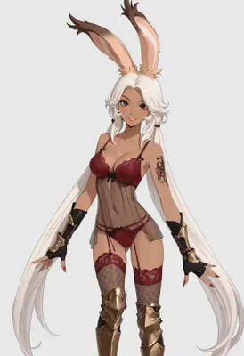 Viera Warrior in Elegant Lingerie