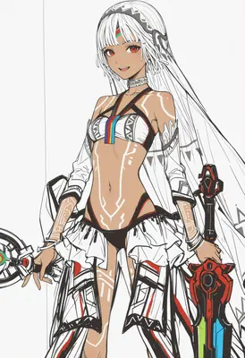 Tribal Warrior with Futuristic Blade