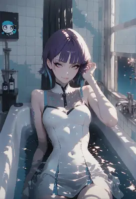 Serene Moment in the Bathtub