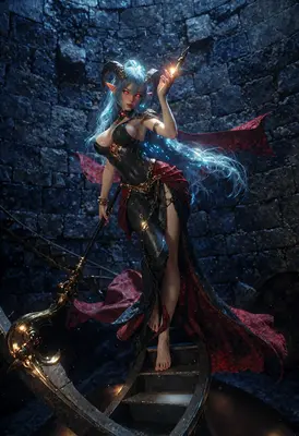 Demon Priestess in the Stone Tower