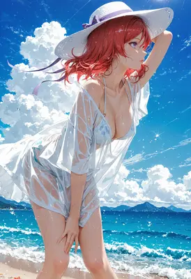 Sunlit Summer Beach Day