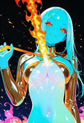 Blue Flame Sorceress of Magic