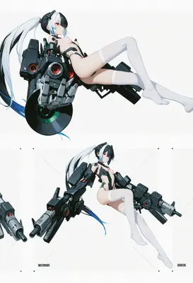 Cybernetic Combat Android in Heavy Armor