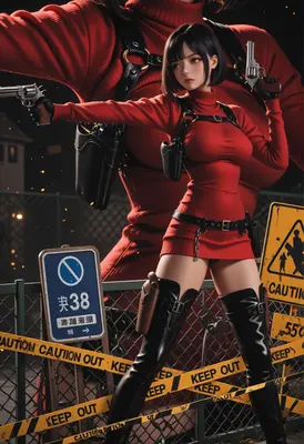 Red Sweater Assassin in Tactical Gear