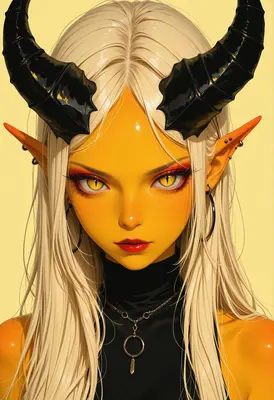 Golden Demon with Black Horns