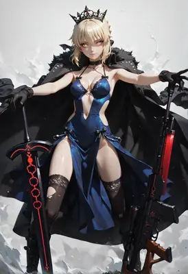 Dark Queen with Blade and Rifle