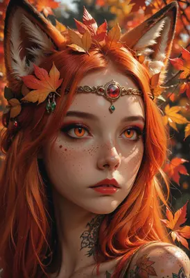 Autumn Fox Spirit Portrait