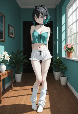 Sunlit Morning in Teal Lounge