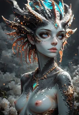 Ethereal Dragon Princess of the Blossoms