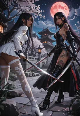 Duality of Blades Under Blood Moon