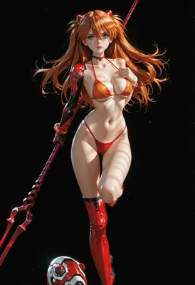 Asuka with Spear of Longinus