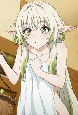 Surprised Elf Wrapped in a Towel