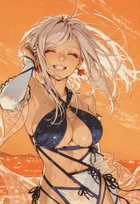 Radiant Summer Joy at Sunset