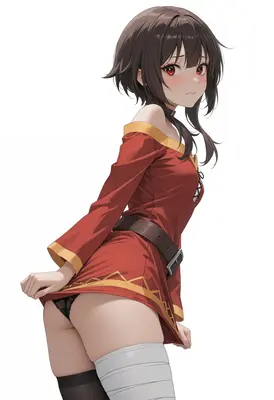 Shy Mage Lifting Her Skirt