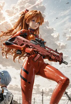 Asuka Langley Ready for Battle