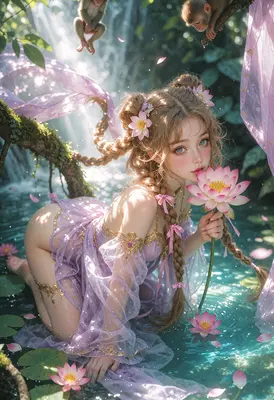Nymph of the Sacred Lotus Pond