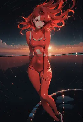 Crimson Radiance at Twilight