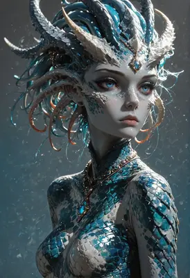 Ethereal Serpent Queen of the Depths