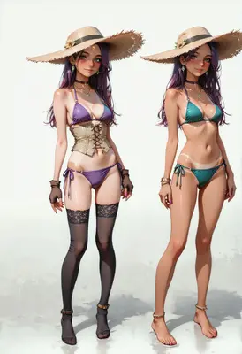 Summer Style Variations for Anime Girls