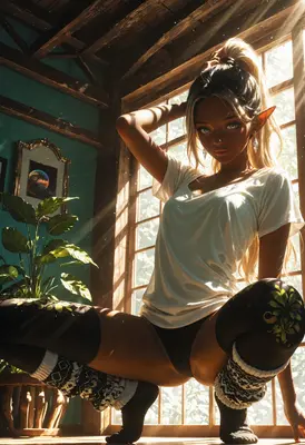 Sunlit Elf in Casual Attire