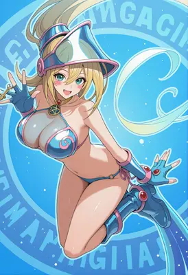 Cheerful Dark Magician Girl Summer Vibes