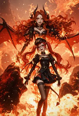 Fiery Demon Queen and Her Double