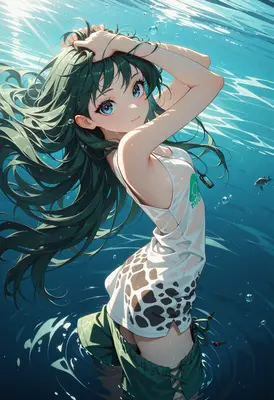 Serene Underwater Beauty in Summer