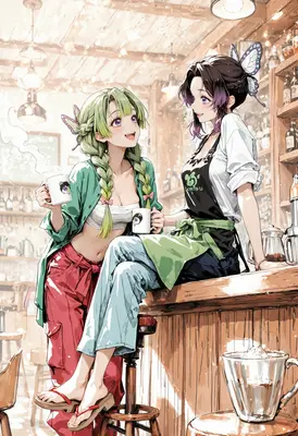 Coffee Break at the Butterfly Cafe