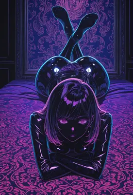 Neon Latex Dream in Purple