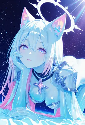 Celestial Cat Girl Knight