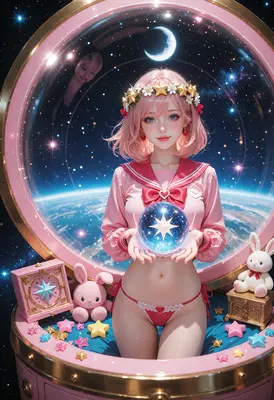Celestial Guardian in Pink