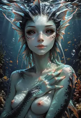 Ethereal Siren in the Deep Ocean